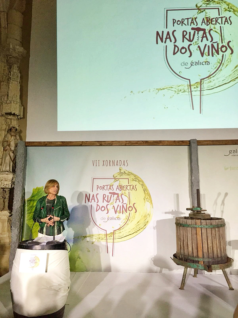 Nava castro en la presentación de las rutas de los vinos de Galicia