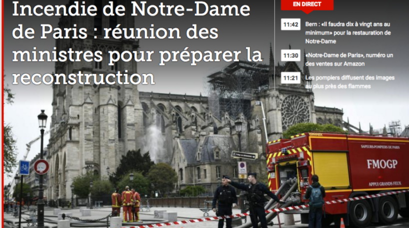 Incendio en Notre-Dame